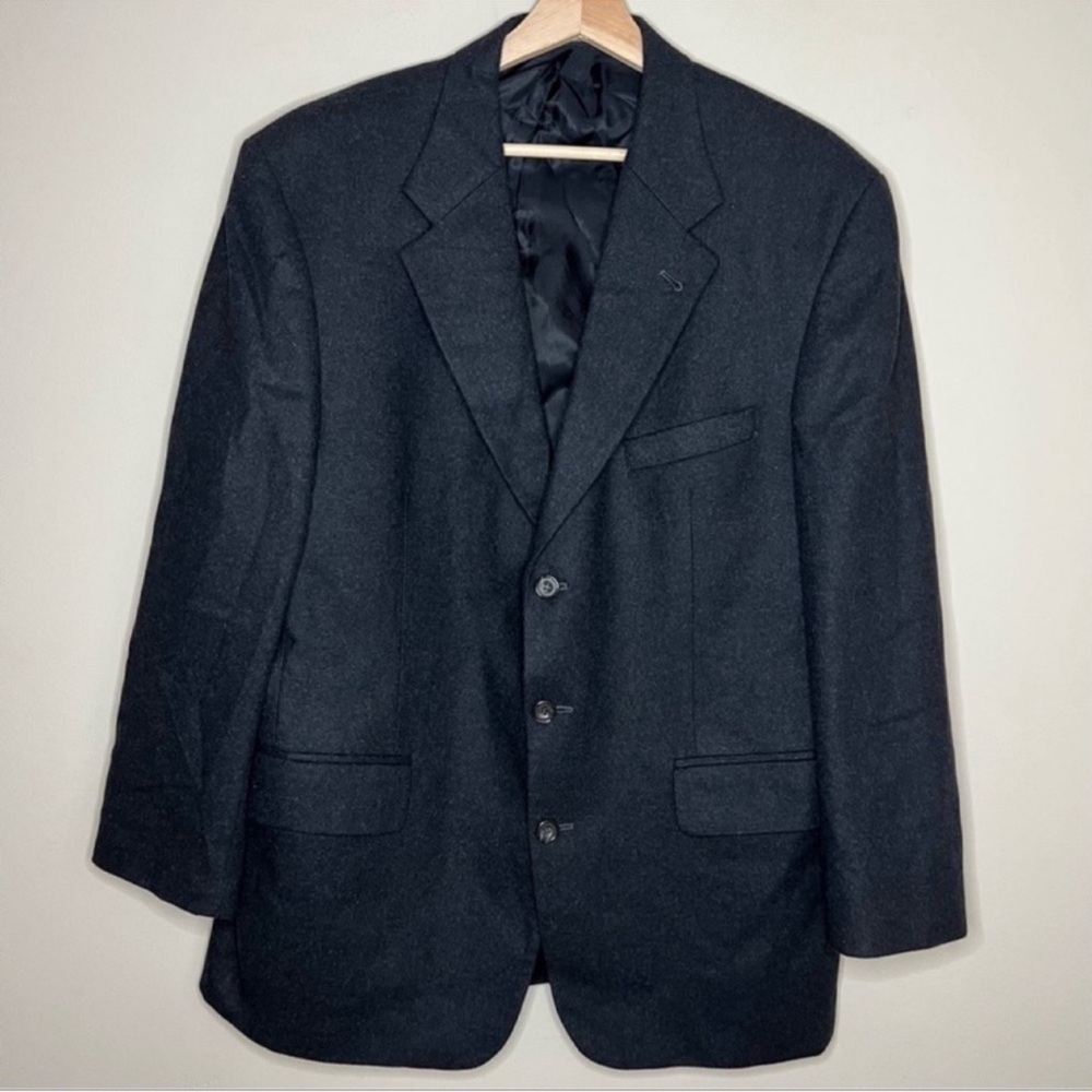 Oscar de la Renta Wool/Cashmere Blend Blazer 44R